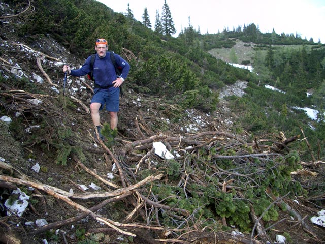 Erich auf Weg 805 zwischen Kulm Alm und H&ouml;rndl Alm (28. Mai)