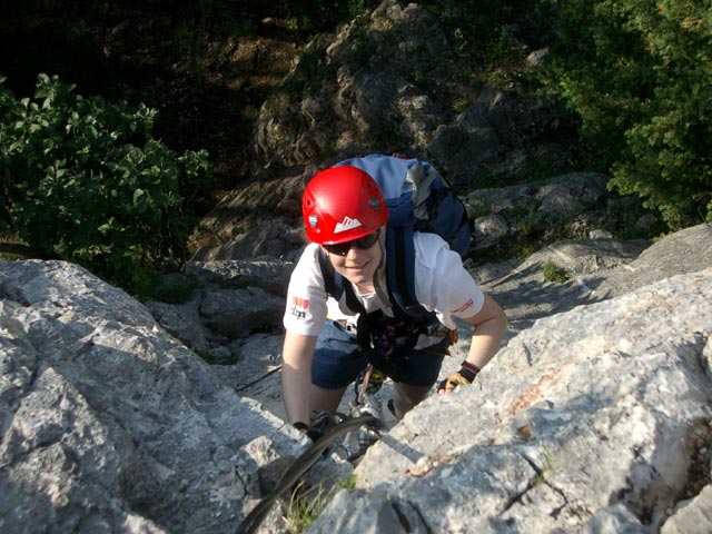 Daniela im Einstiegs&uuml;berhang