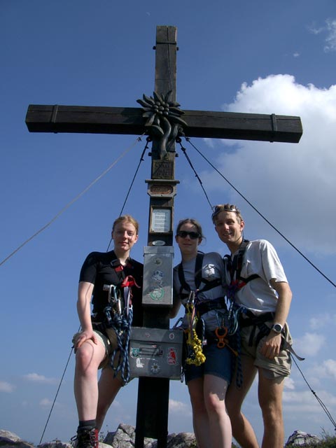 Yasmin, Daniela und ich auf der Roten Wand, 1.505 m