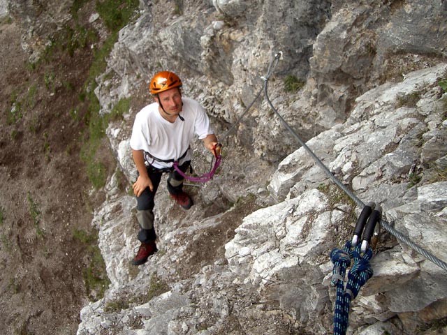 &Uuml;bungsklettersteig Klettergarten Erl Spitze: Erich (18. Juni)