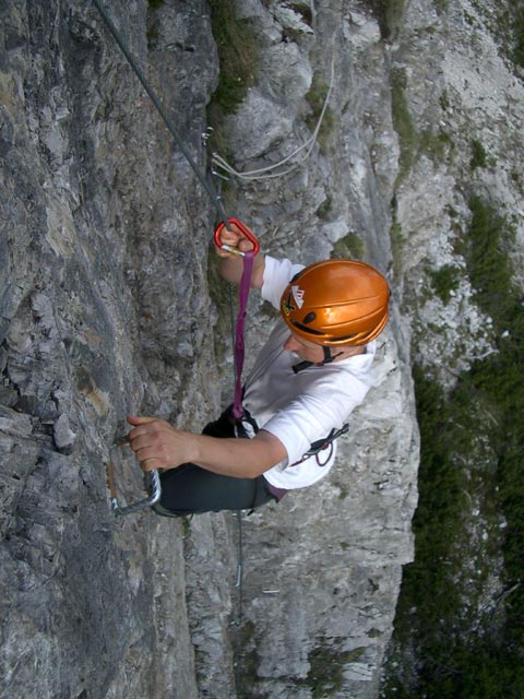 &Uuml;bungsklettersteig Klettergarten Erl Spitze: Erich (18. Juni)