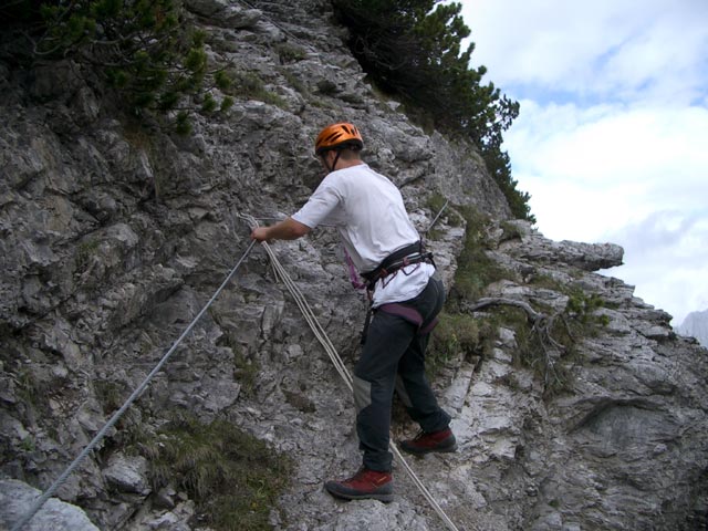 &Uuml;bungsklettersteig Klettergarten Erl Spitze: Erich (18. Juni)