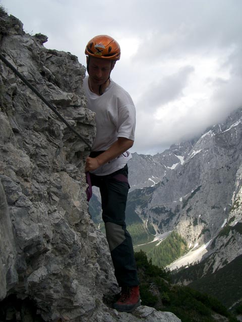 &Uuml;bungsklettersteig Klettergarten Erl Spitze: Erich (18. Juni)