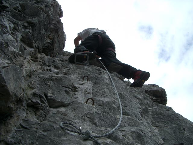 &Uuml;bungsklettersteig Klettergarten Erl Spitze: Erich (18. Juni)