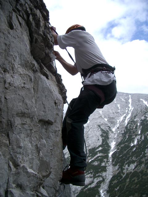 &Uuml;bungsklettersteig Klettergarten Erl Spitze: Erich (18. Juni)