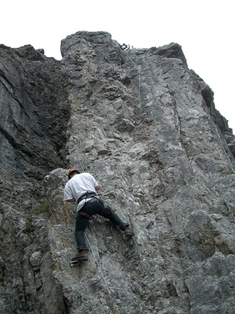 &Uuml;bungsklettersteig Klettergarten Erl Spitze: Erich (18. Juni)