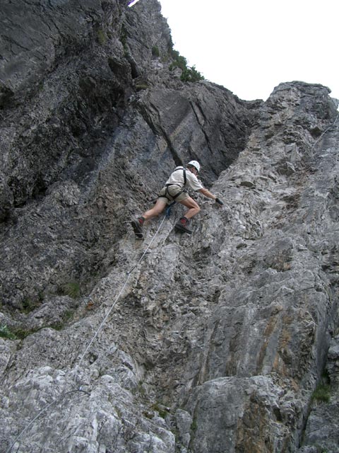 &Uuml;bungsklettersteig Klettergarten Erl Spitze: Ich (18. Juni)