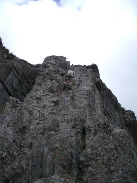 &Uuml;bungsklettersteig Klettergarten Erl Spitze: Ich (18. Juni)