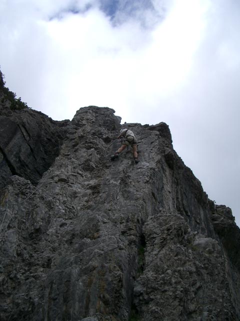 &Uuml;bungsklettersteig Klettergarten Erl Spitze: Ich (18. Juni)