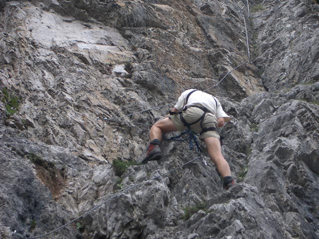 &Uuml;bungsklettersteig Klettergarten Erl Spitze: Ich (18. Juni)