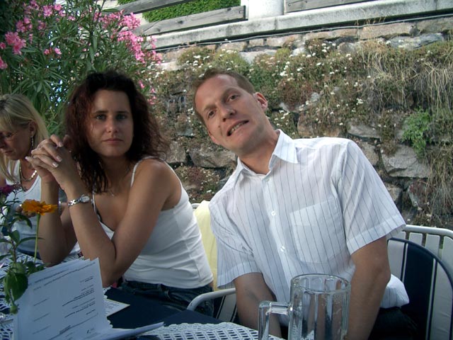 Sandra und Daniel im 'La Cr&ecirc;perie'