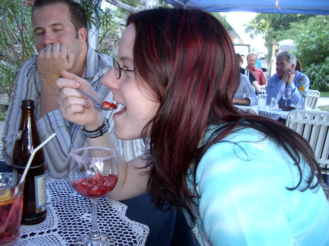 Wolfgang und Daniela im 'La Cr&ecirc;perie'