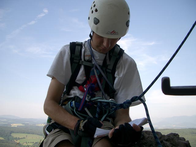 Pittentaler Steig: Ich beim Steigbuch