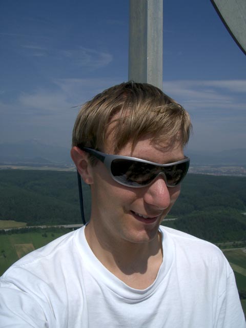 Ich am Turm der Ruine T&uuml;rkensturz