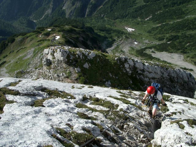 Daniela zwischen Persailhorn und Peter Wiechenthaler-Hütte (3. Juli)