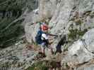 Wildentalklettersteig: Daniela beim Ausstieg (3. Juli)