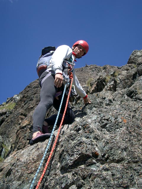 Blauspitz-Ostgrat: Paulus in der 1. Seill&auml;nge (15. Juli)