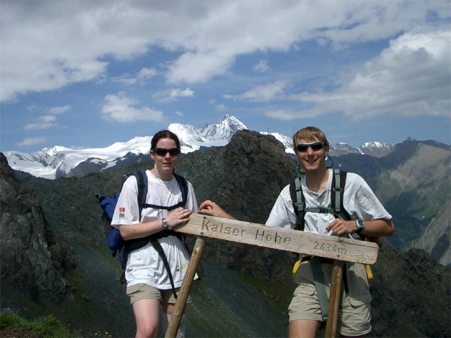 Daniela und ich auf der Kalser H&ouml;he (15. Juli)