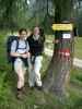 Daniela und Yasmin bei der Abzweigung des Hochtausing-Ostanstiegs