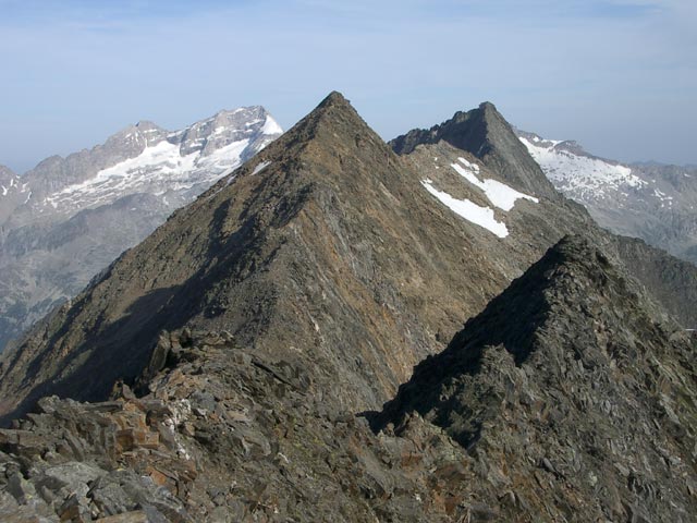 Talggenk&ouml;pfe und Gro&szlig;er Greiner vom Sch&ouml;nbichler Horn aus (29. Juli)