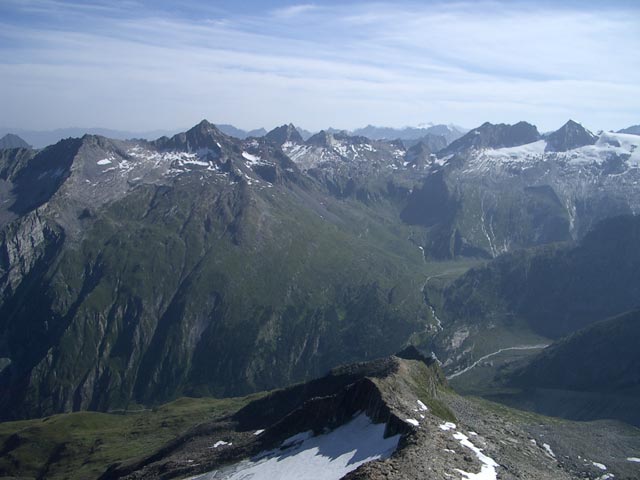 vom Schönbichler Horn Richtung Ostnordost (29. Juli)