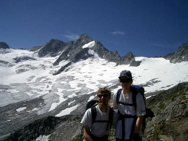 Ich und Daniela auf Weg 502 zwischen Sch&ouml;nbichler Horn und Garberkar (29. Juli)