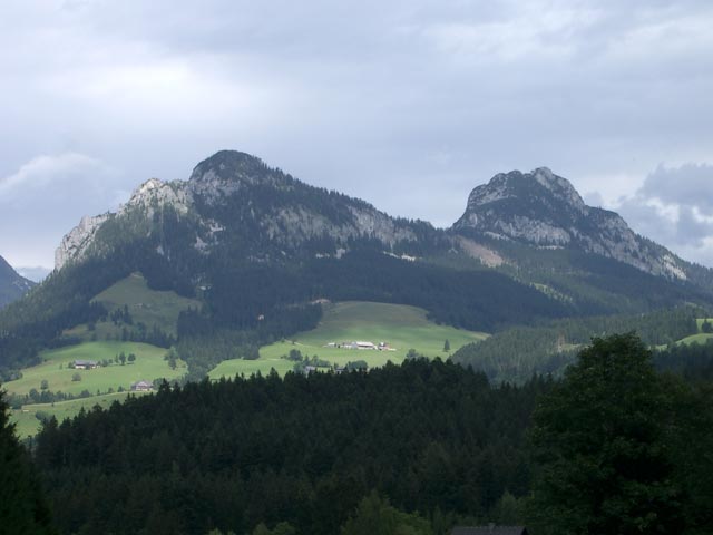 Gw&ouml;hnlistein und Hechlstein von Girtstatt aus (10. Aug.)