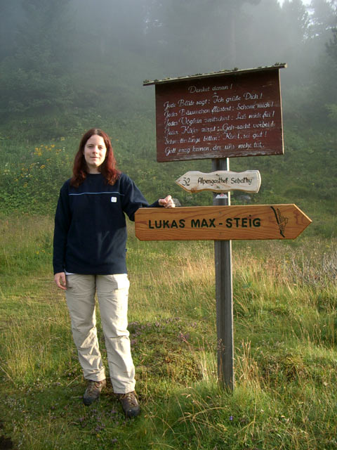 Daniela beim Kleinen Winterleitensee (12. Aug.)