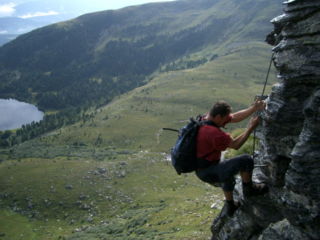 Lukas Max-Steig: nach der Schl&uuml;sselstelle (13. Aug.)
