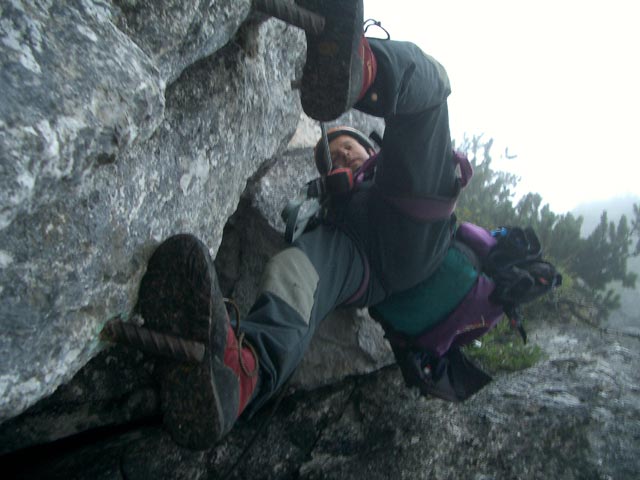 Intersport-Klettersteig: Erich in der Kaiser-Verschneidung (20. Aug.)
