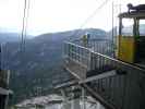 Blick von der Bergstation der Krippensteinbahn Richtung Mittelstation (27. Aug.)