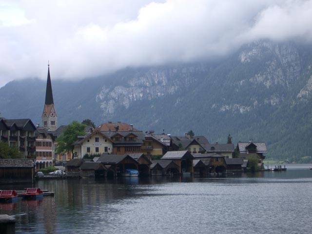 Hallstatt und Hallstätter See von Markt aus