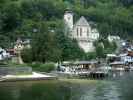 Landungsbrücke Hallstatt Markt vom Hallstätter See aus