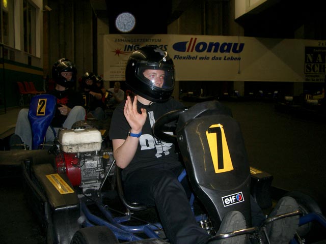 Daniela in der Monza Kartsporthalle (26. Aug.)