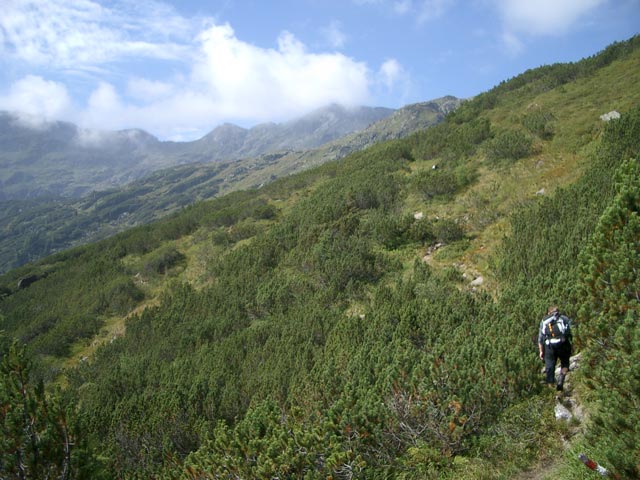 Erich auf Weg 791 zwischen Kaltherbergalm und Unterem Klaftersee