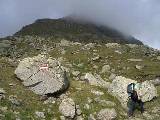 Erich auf Weg 791 zwischen Oberem Klaftersee und Gro&szlig;em Knallstein