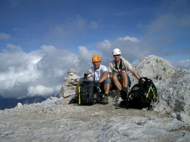 Axel und ich am Monte Agn&egrave;r, 2.872 m