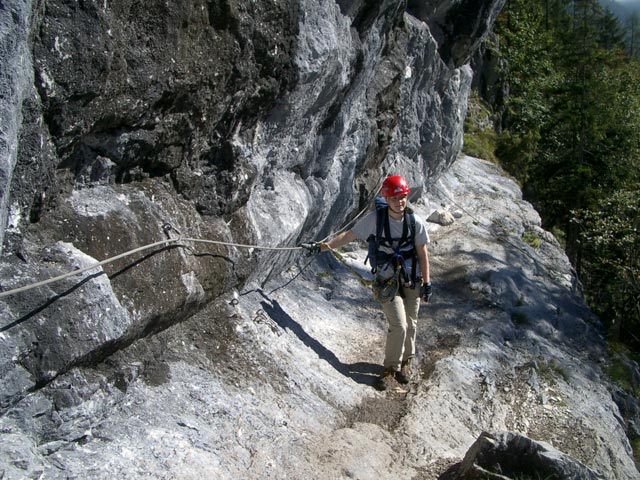 Daniela in der ersten Querung