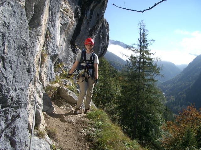 Daniela in der ersten Querung