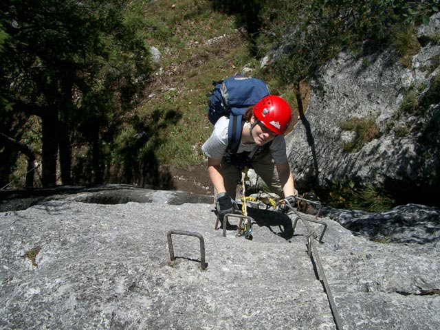 Daniela in der Schlüsselstelle