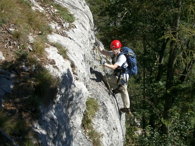 Daniela nach der Schlüsselstelle