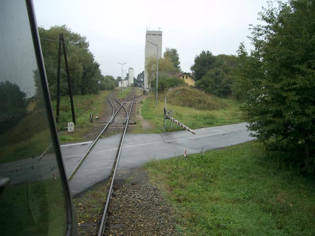 Einfahrt in den Bahnhof Langau