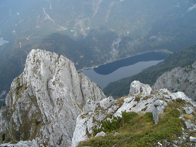 Voderer Gosausee vom Großen Donnerkogl aus (8. Okt.)