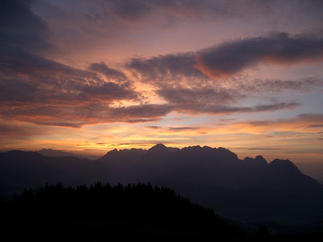 Abendrot von Mooseben aus (8. Okt.)