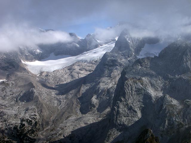 Großer Gosaugletscher vom Steiglkogl aus (9. Okt.)