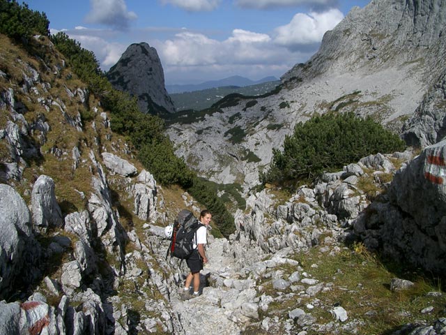 Gudrun am Steiglweg zwischen am s' Stiege (9. Okt.)