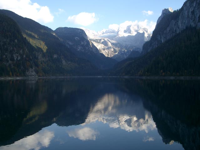 Dachstein vom Vorderen Gosausee aus (9. Okt.)