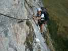 Intersport-Klettersteig: Gudrun in der 1. Etappe (8. Okt.)