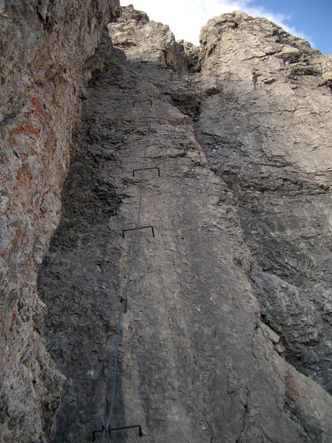 Imster Klettersteig: Schlüsselstelle (22. OKt.)