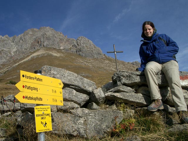 Daniela auf der Platteinwiesen (23. OKt.)